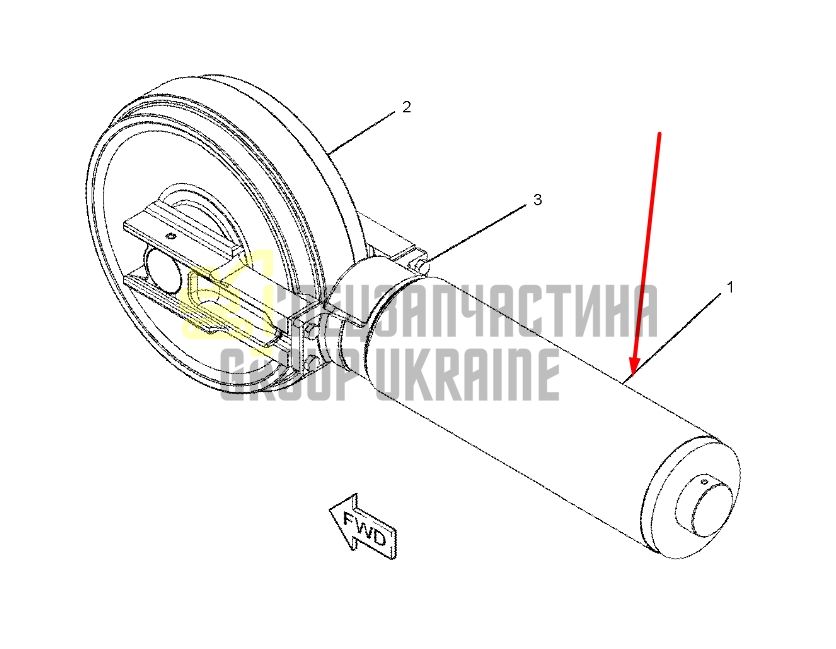 Caterpillar 1941252 Натяжитель гусеницы для 325D, 330D