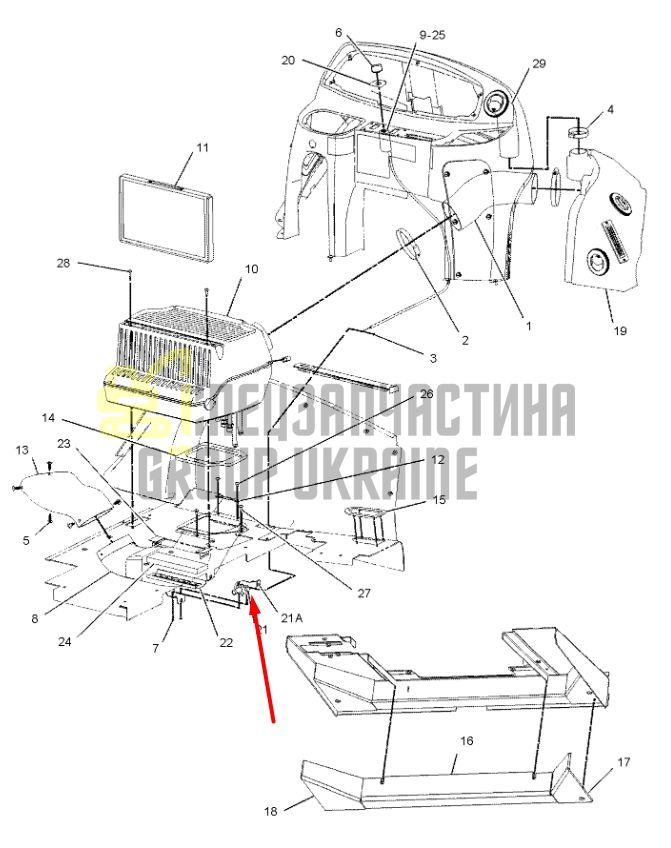 Caterpillar 1945622 Водяной клапан в сборе D9