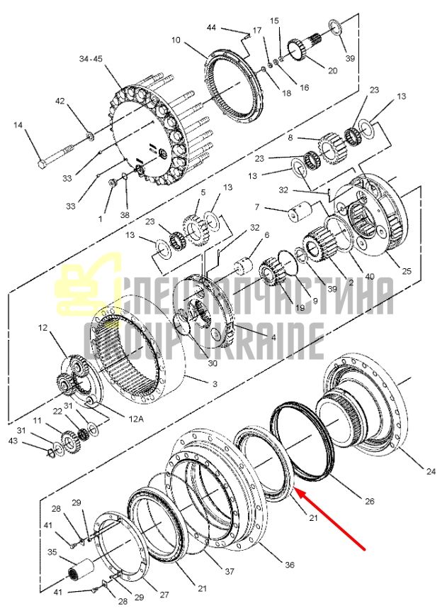 196-4873 Подшипник шариковый Caterpillar CAT 325, 330