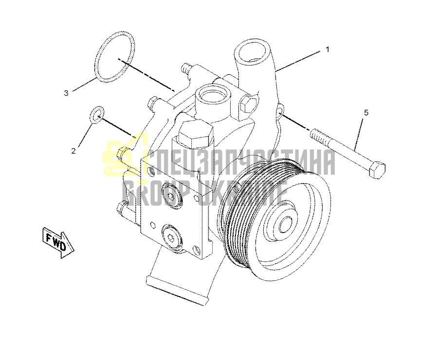 2194452 Насос водяной (помпа) Caterpillar C9, E330D, E330