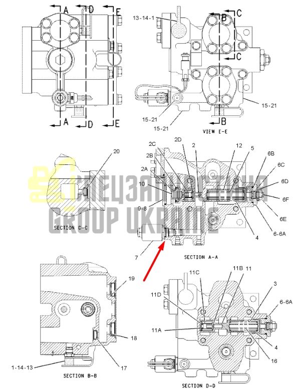 Caterpillar 1984607 Электромагнитный клапан 24V для D5, D6