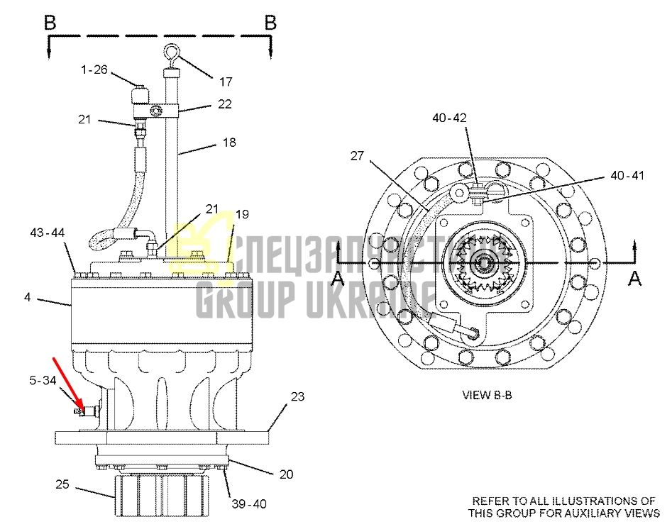 Caterpillar 1994582 Радиальный игольчатый роликовый 320C, 330C