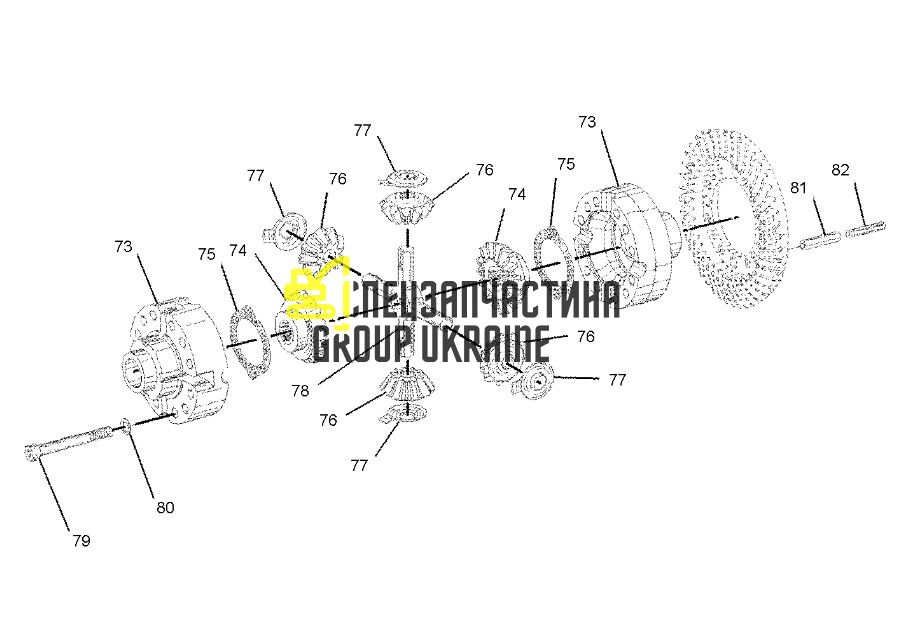 203-5402 Поворотный кулак, левый Caterpillar M318