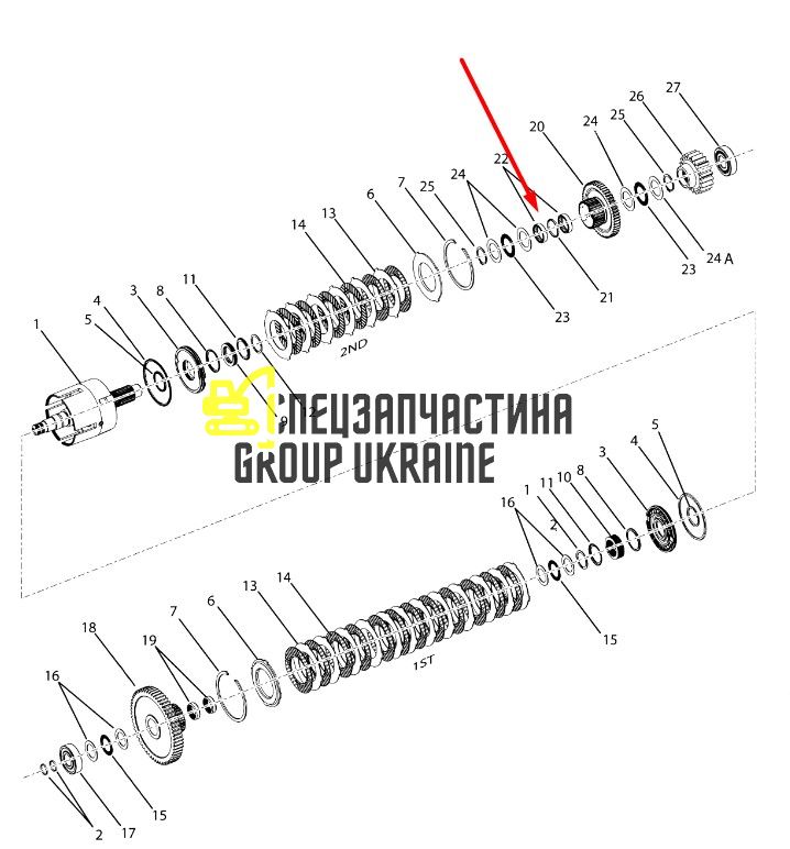 2043176 Иголочный подшипник Caterpillar TH83