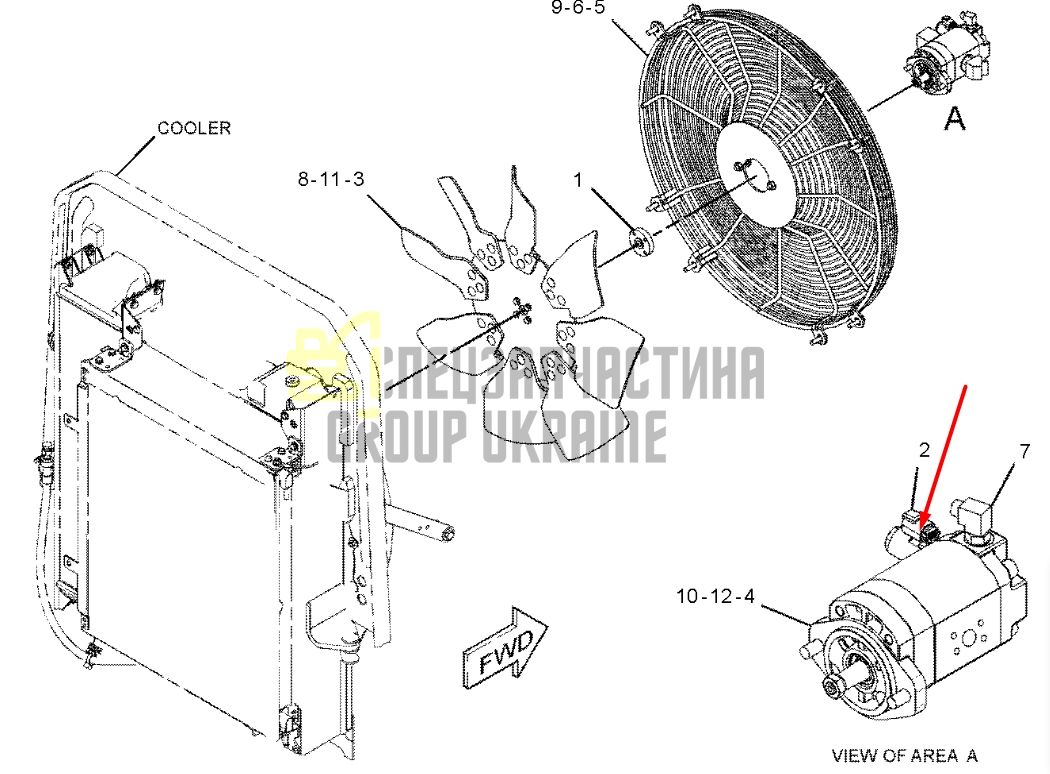 Caterpillar 2112092 Электромагнитный клапан 24V для D6
