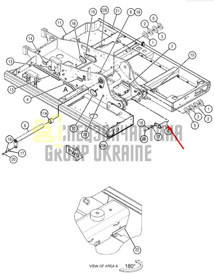 215-7925 Палець важільного механізму Caterpillar M313