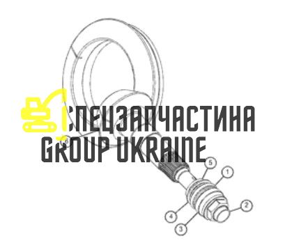 2164466 (068006) Главная (коническая) пара Caterpillar, Carraro