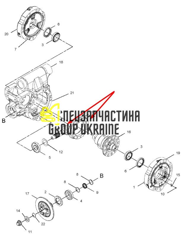 068090 (2198807) Главная пара Carraro