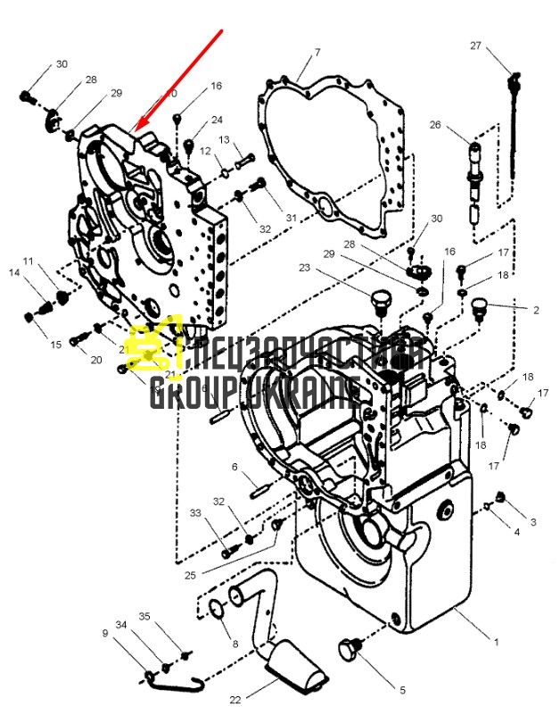 2224393 Проставка Caterpillar TH83