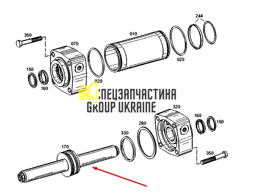222-9005 Вал шестерни Caterpillar M318