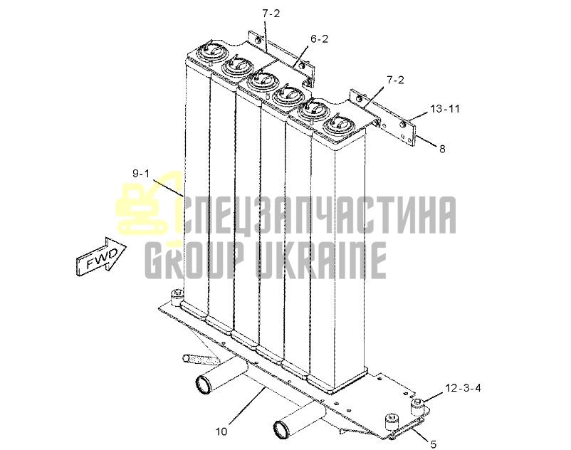 223-5111 Секция радиатора CAT D6T/D6R/D6N