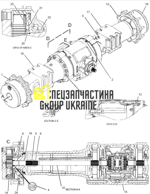 226-4364 (148288) Провідна шестерня Caterpillar 434E, 444E, 434F, 444F