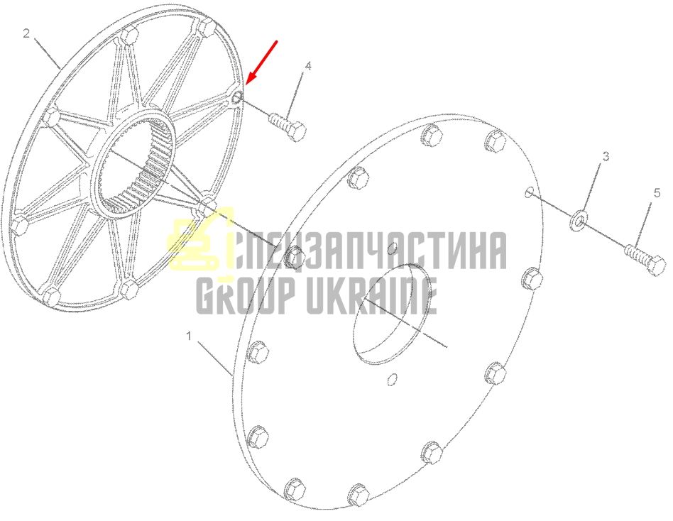 Купить Doosan 414-00063 Муфта BoWex 352*48 для dx340, dx350