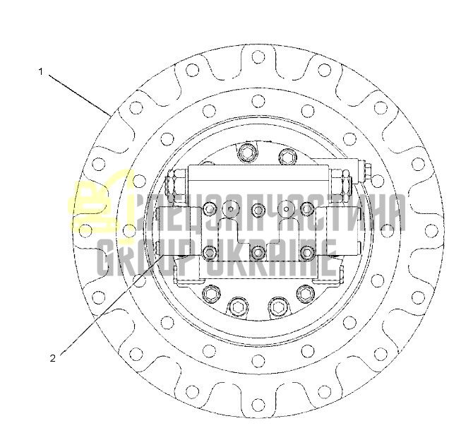 227-6949 Редуктор хода бортовая CAT 320