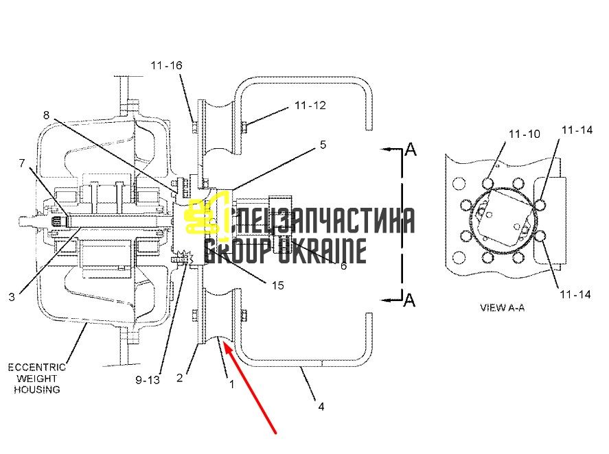 227-0172 (161-1156, 508-8197) Демпферна подушка Caterpillar