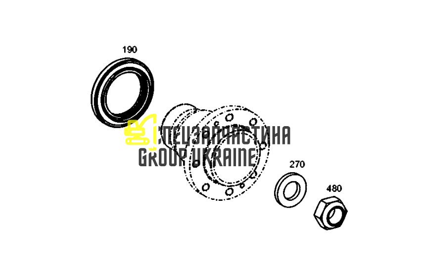 2292712 (0734319709) Сальник хвостовика Caterpillar, ZF