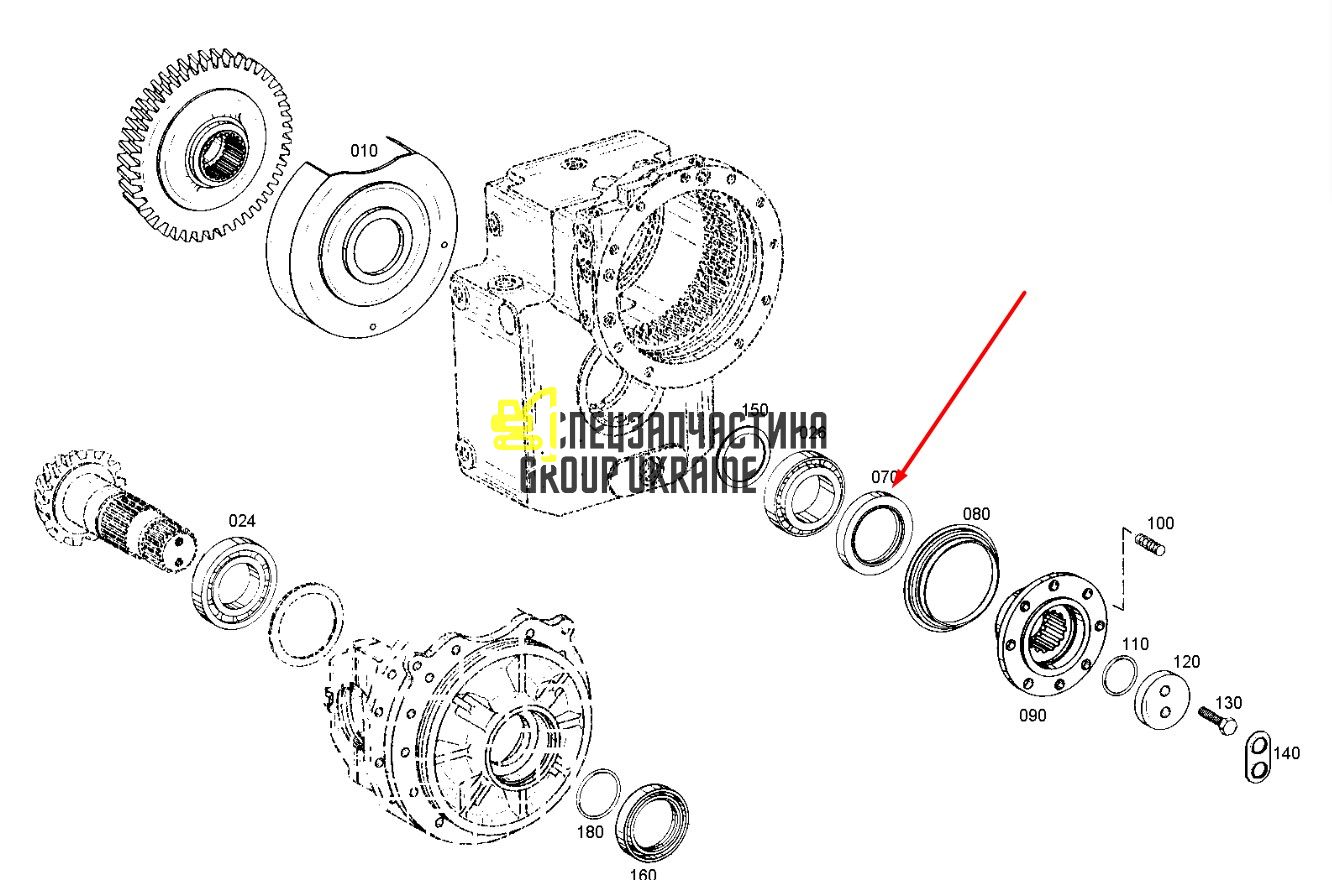 233-8729 (0734319697) Сальник Caterpillar, ZF