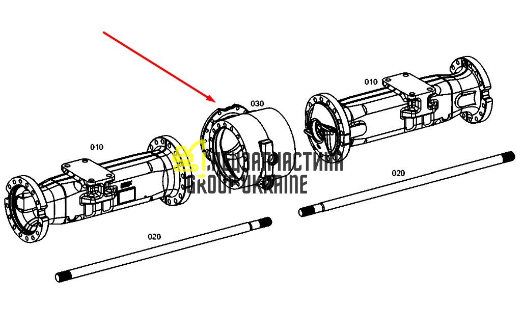 2338738 Корпус привода моста Caterpillar M318