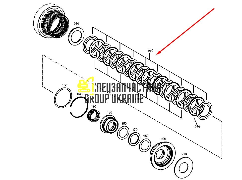 2384684 (0501213016) Фрикционный диск Caterpillar, ZF