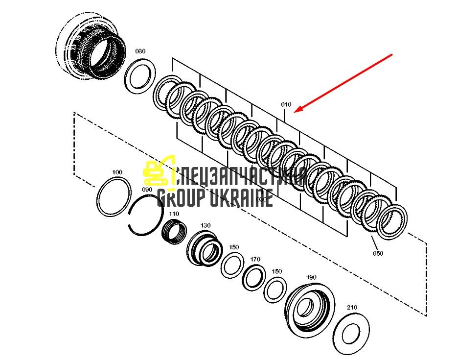 2384685 (4143352056) Фрикционный диск Caterpillar, ZF