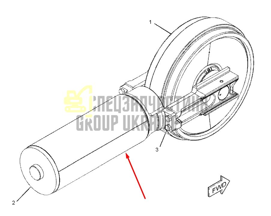 Caterpillar 2394322 Натяжитель гусеницы для 330
