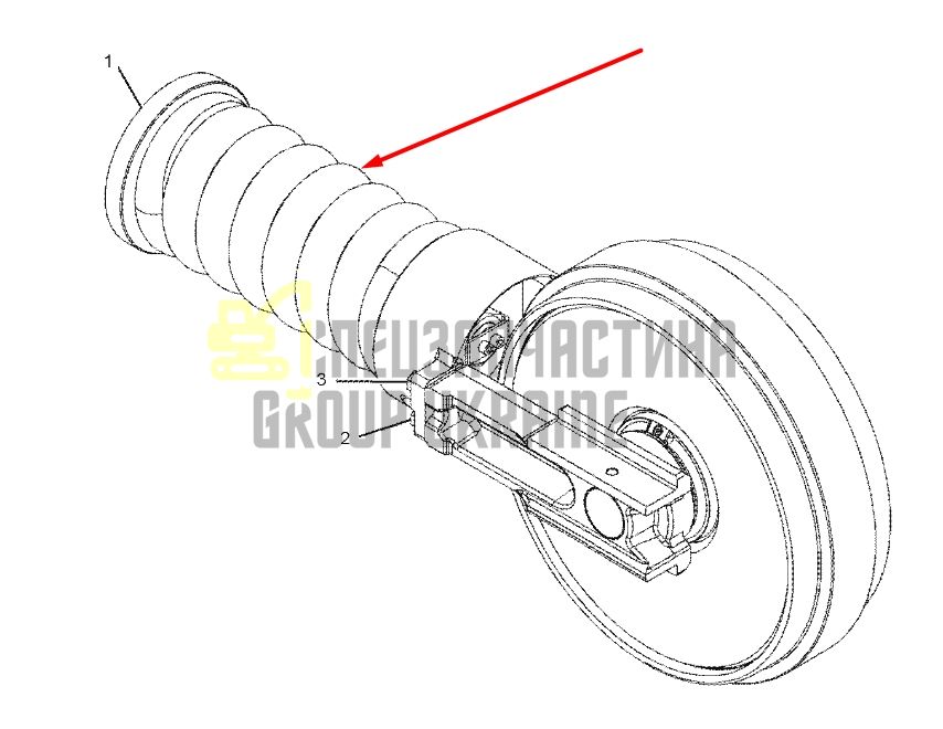 Caterpillar 2394333 Натяжитель гусеницы для 330C