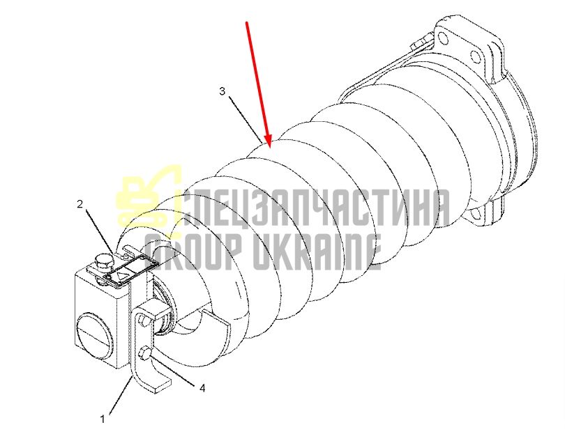Caterpillar 2394357 Натяжитель гусеницы для 322C