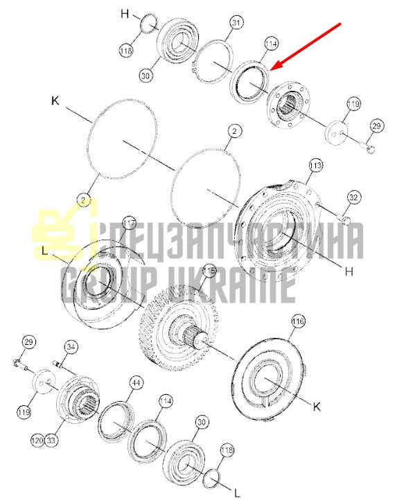 Придбати Caterpillar 2404131 Сальник КПП 80*110*11 для M313C