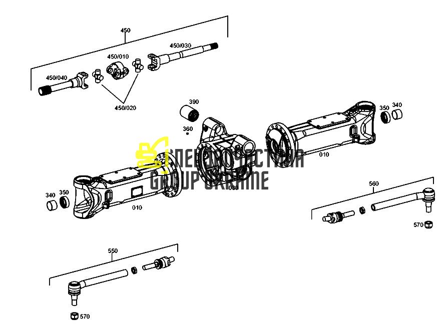 2430907 (0501321264) Карданный вал Caterpillar, ZF