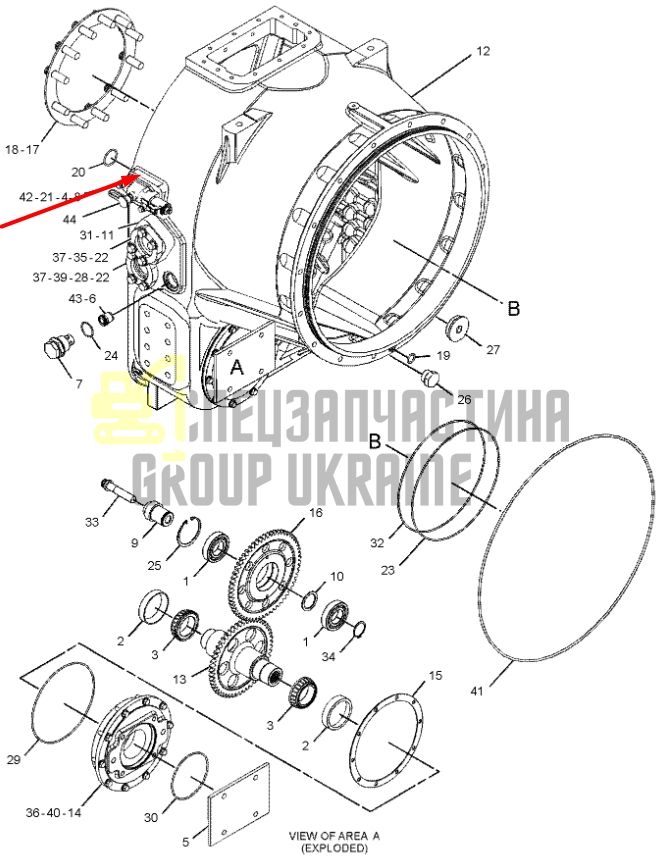 Caterpillar 2443114 Запорный клапан трансмиссии для 938G