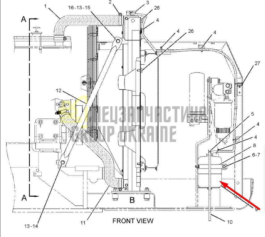 Купить Caterpillar 245-9205 Расширительный бак для C7.1, 3066, 3126, C-7