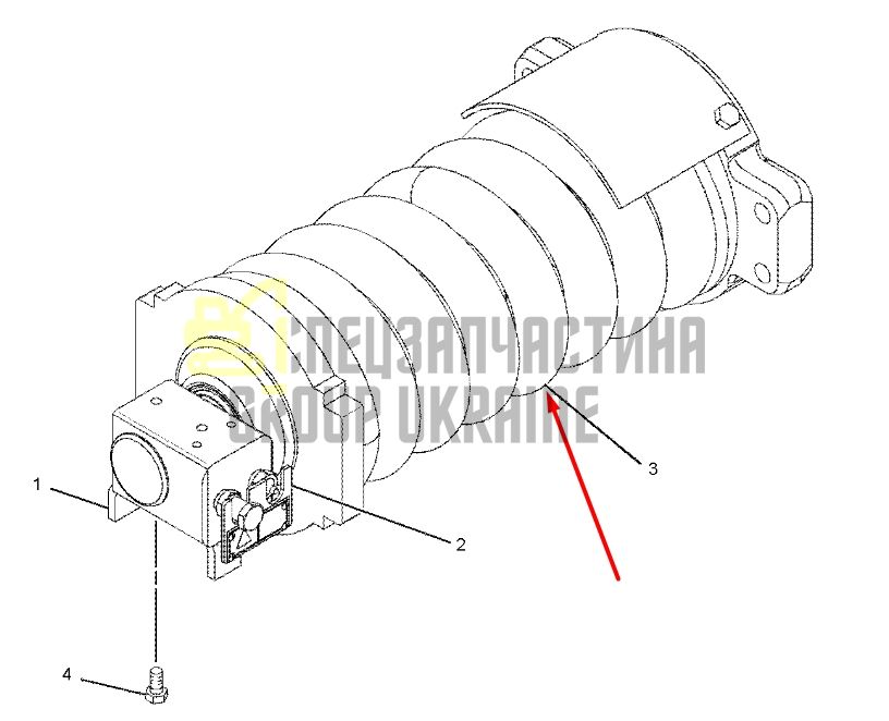 Caterpillar 2487137 Натяжитель гусеницы для 315D