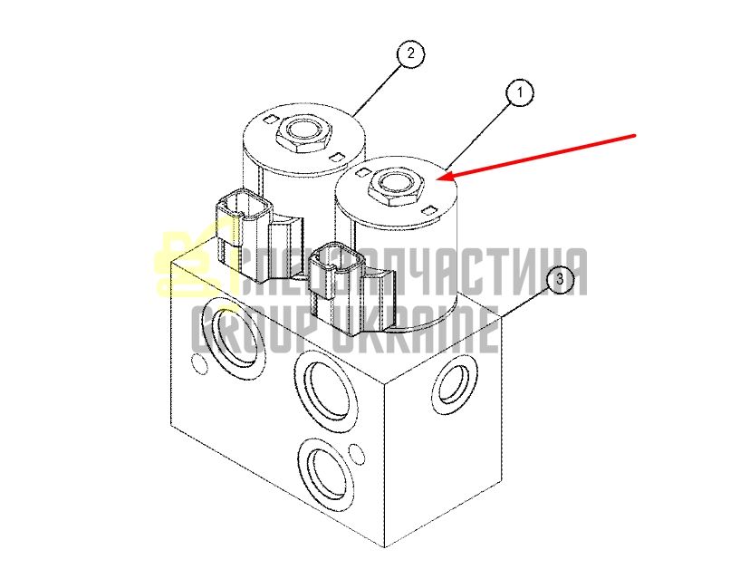 Caterpillar 2493124 Блок электромагнитного клапана 12V