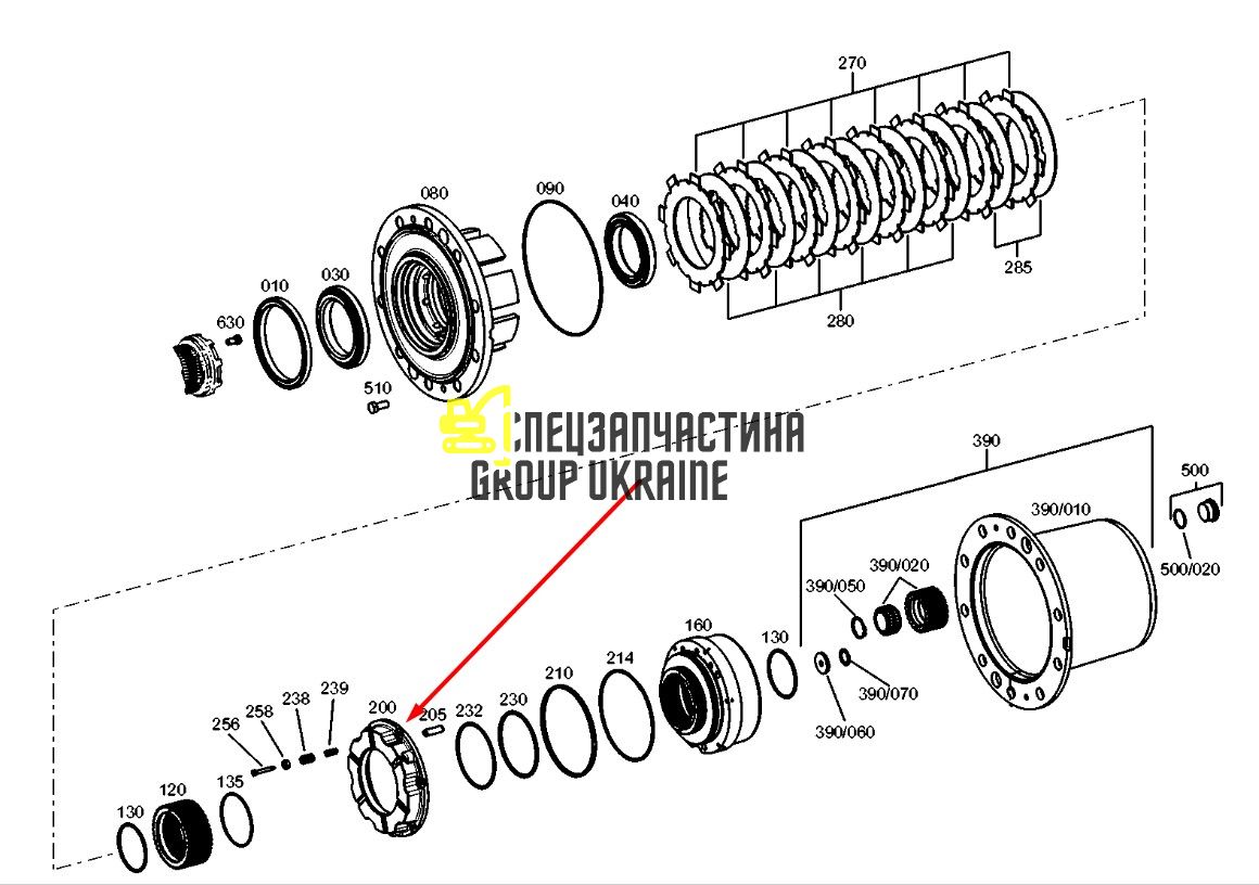 2679165 Корпус ступицы Caterpillar M313