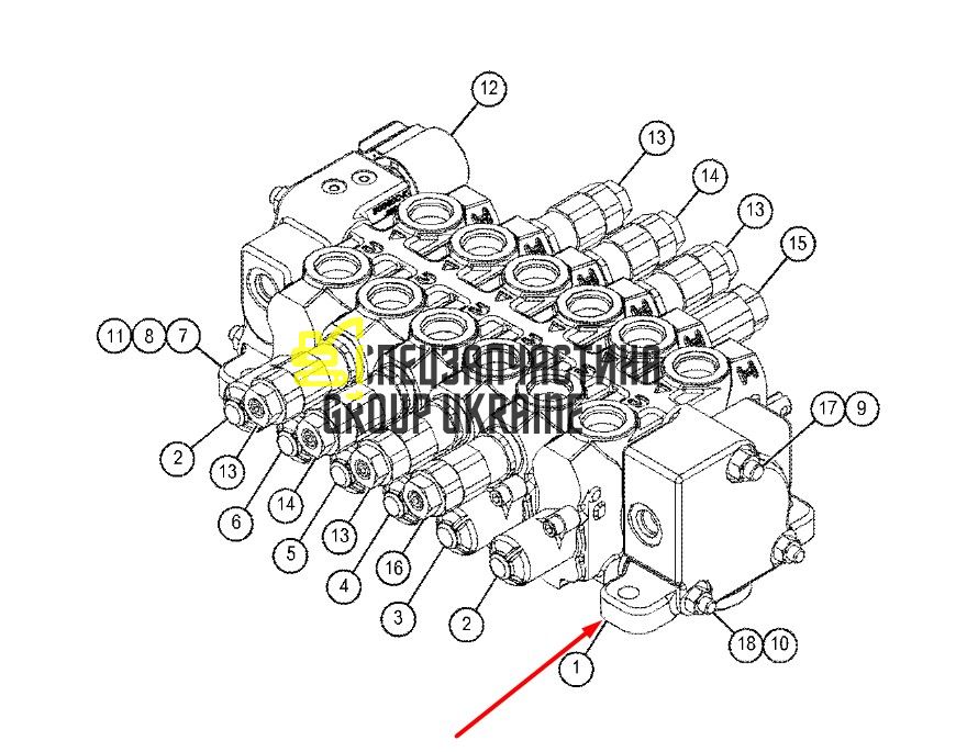 4306912 (2748034, C4510PA) Котушка соленоїда КПП 12v Caterpillar 420E