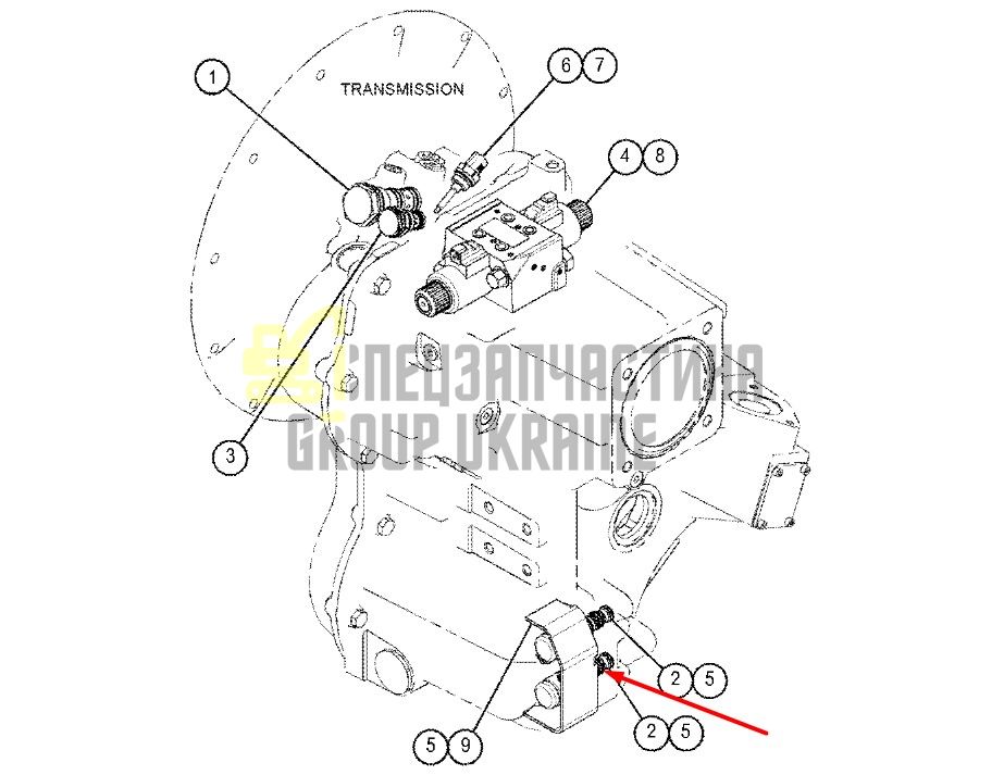 2748041 Клапан, соленоїд КПП Caterpillar 420, 430