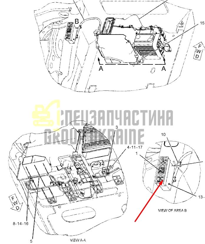 Caterpillar 2931136 Панель управления в сборе для 320, 330