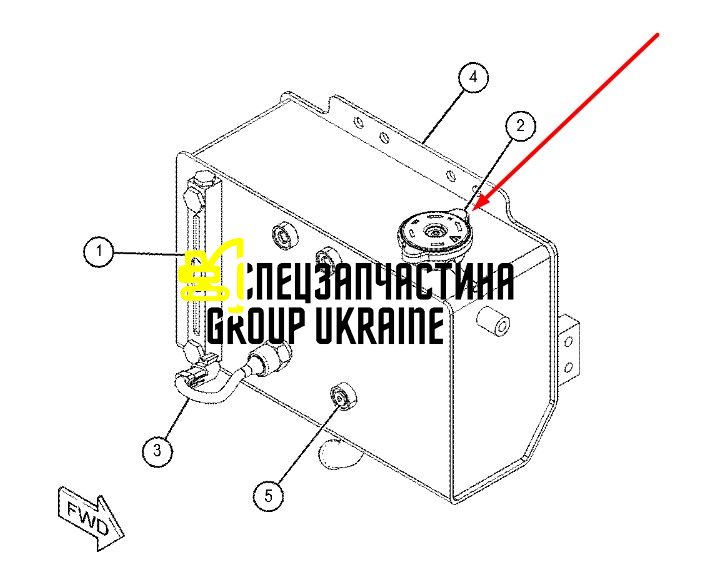 294-3342 Кришка радіатора Caterpillar C6.6