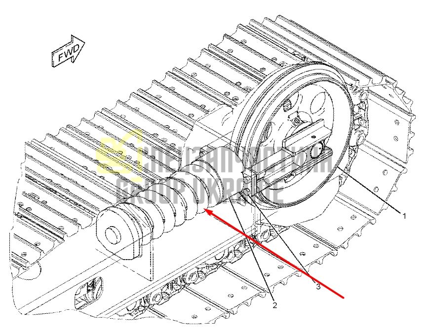 Caterpillar 2945339 Натяжитель гусеницы для 308