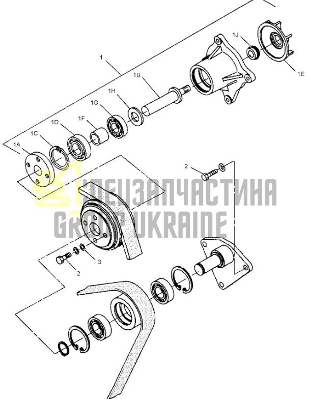 296-4655 Помпа водяная насос охлаждения CAT 318/320D