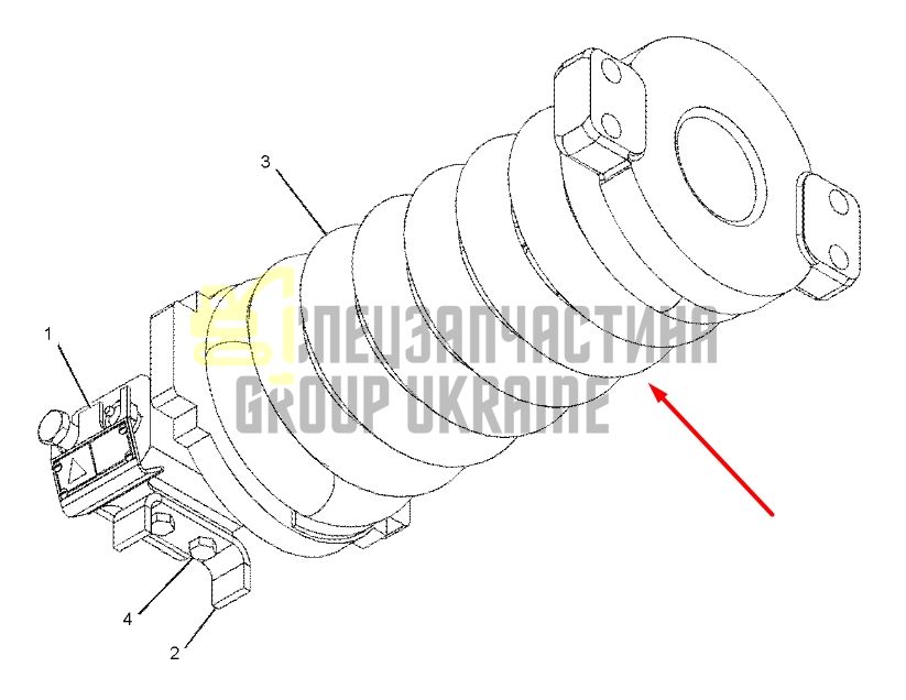 Caterpillar 2979142 Натяжитель гусеницы для 311D, 312D, 314D