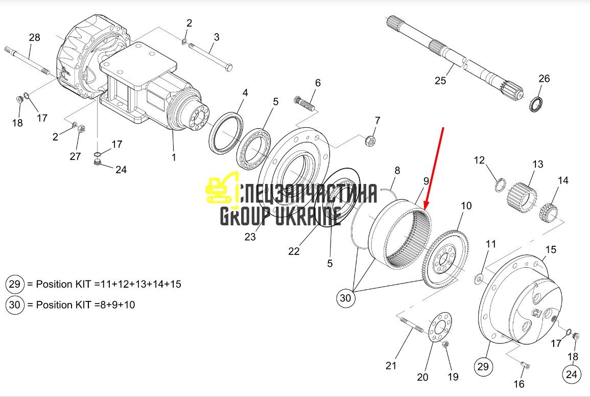 299-0244 Шестерня корончатая TH414
