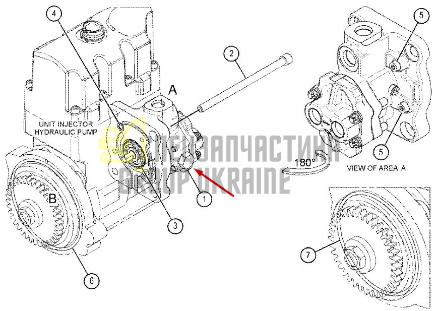 Caterpillar 3186357 Топливоперекачивающий насос MTC735, 324D, 330C, TH31-E61, 521B, 522B, 950H, 962H