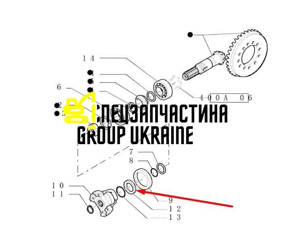 3208555 (85808301, 137517, 320-8555, CA0137517) Втулка Caterpillar, Carraro