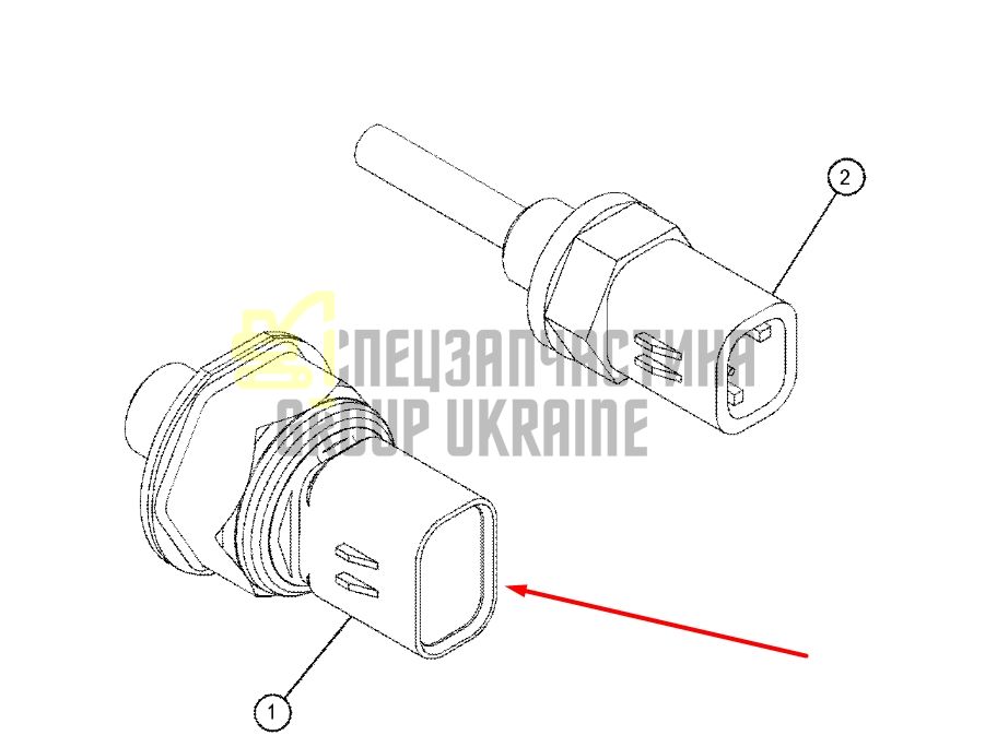 Caterpillar 3203064 Датчик высокого давления D6, D7, D8, D9