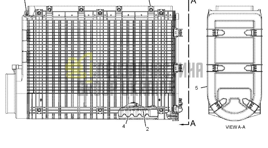 Воздушный фильтр 3318111 для Caterpillar 773G, 775G