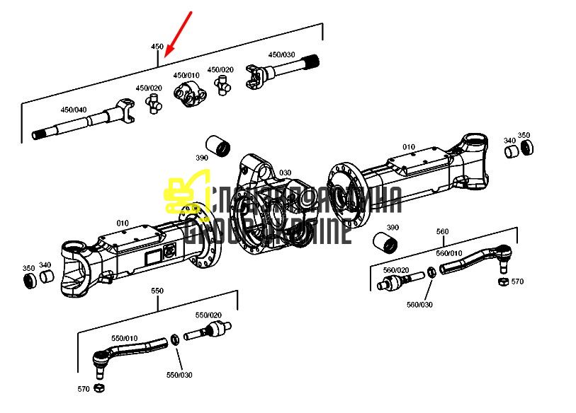 3338006 Полуось Caterpillar M18