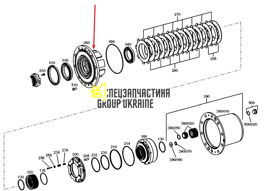 333-8028 Ступица / Концентратор Caterpillar M315