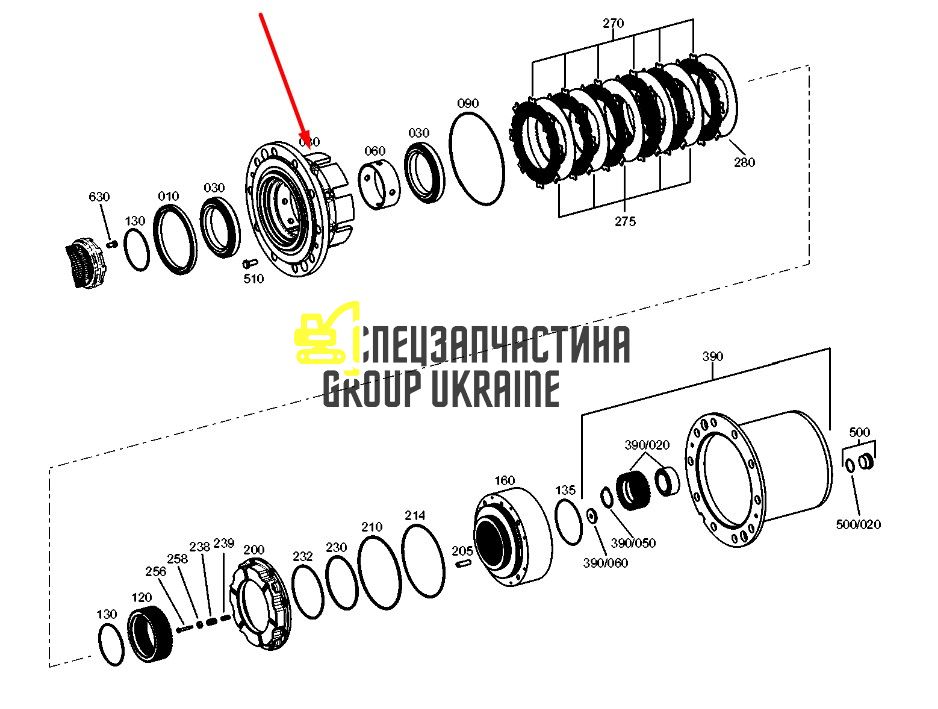 3338029 (4472348074) Ступица Caterpillar, ZF