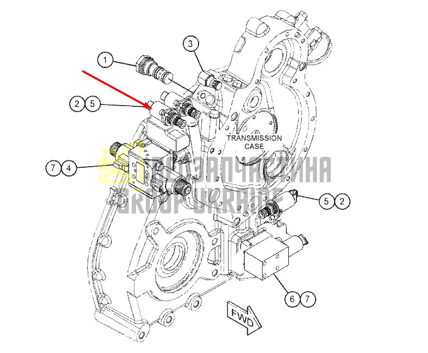 Caterpillar 3347531 Электромагнитный клапан в сборе 12V